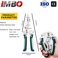 All-in-One Foldable Wire Stripper 420J2 Stainless Steel Multifunctional Pliers for Electrician & DIY Projects