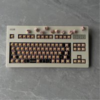 NCR80 R2/R3 Retro White Mechanical Keyboard Kit Hot-swap WK/WKL ANSI ISO Compatible QMK VIAL