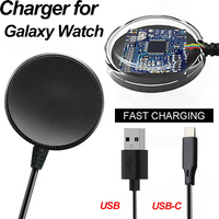 For Samsung Galaxy Watch Charger Compatible with Watch 8/8Classic/7/6/6 Classic/5/5 Pro/4/4 Classic USB A Magnetic Fast Charging