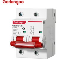 2P DC 1000V MCB 80A 100A 125A Circuit Breaker for PV System C Curve Battery Main Switch