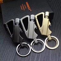 Outdoor multifunctional portable match keychain, fuel lighter, metal, camping ignition tool, men's gadget