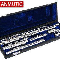 Alto flute silver plated key