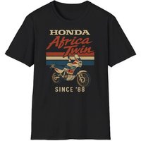 AliExpress Honda Men's and Women's T-shirt Summer Luxury Brand Tee Honda Africa Twin Short-sleeved Spring and Autumn Motorcycle Cycling Top