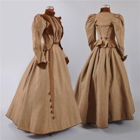 1890s Victorian Edwardian Fashion Dress Costumes Victorian Gothic Travel suit Afternoon Dress Gown