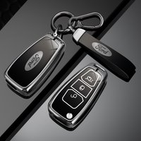 Alloy Car Remote Smart Key Case Cover Shell For Ford Ranger C-Max S-Max Focus Galaxy Mondeo Transit Tourneo Custom Ecosport