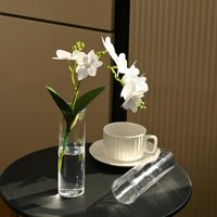 Exquisite Craftsmanship Vase Smooth Bottle Body Vase Plastic Cylinder Vase Modern Transparent Flower Arrangement for Home