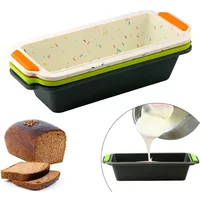 Rectangular Silicone Bread Pan Mold Toast Bread Mold Cake Tray Long Square Cake Mould Bakeware Non-stick Baking Tools