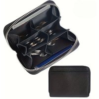 New Simple PU Leather Women Men Coin Purse Zipper Mini Wallets Portable Multi-coin Slots Money Bag Card Holder Short Purse