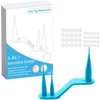 Facial Beauty Care Tool 3-IN-1 Auto Skin Tag Removal Kit Painless Skin Label Mole Acne Wart Removal Pen Set with Cleansing Swabs