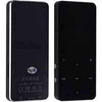 Metal Bluetooth 5.0 MP3 Player 2.0-inch MP4 Music Player HIFI Support 16GB Card Built-in Speaker FM Alarm Clock E-book Player