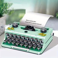 820PCS Typewriter Building Blocks Classic Creative Ideas Machine Retro Micro Bricks Educational DIY Toys For Adults Holiday Gift