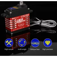 Waterproof IP68 Servo 35 40 55 60 70KG All steel helical gear Digital Servos For rc accessories 1/8 1/10 Remote control toy car
