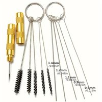 Paint Spray Gun Cleaning Needle Scraper Tool Set Deburring Blades Kit for Spray Gun Nozzle Paint Sprayer Maintenance Repair