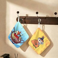 Anime L-LittleS M-My Polyester Cotton Hanging Kitchen Towel, Skin Friendly Hand Wiping Towel for Hotel Cafe Household