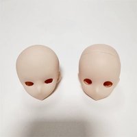 New 1/4 1/6 1/3 Doll Head Vinyl Material Cute Anime Doll DIY Doll accessories For Gifts