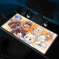 XXL Home HD Computer Desk Mats Mouse Pad Nekopara Mousepad Carpet Gamer Office Laptop Soft Mouse Mat Desktop Mouse Mats 90x40cm