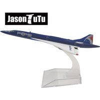 JASON TUTU 16cm Concorde Plane Airplane Model Aircraft Model Diecast Metal 1/400 Scale Planes