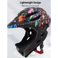 AliExpress LIXADA 16 Vents Kids Bike Helmet LED Tail Light Adjustable Fit Detachable Chin Strap Breathable Lightweight Full Face Bicycle Helmet