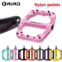 RIRO Nylon Pedals for bicycle Ultralight DU Sealed Bearings MTB Road bike Platform pedals Purple Anti Slip Nylon mtb pedals
