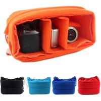 Portable Protection Camera Accessories Velvet Partition Padded Bag Photography Protective Camera Insert Bag Camera Lens Cas