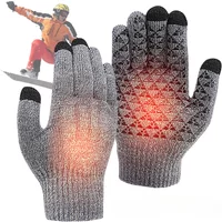 AliExpress Opansten Electric Gloves USB 5V Heated Touchscreen 3 Finger Winter Thermal Warm Gloves Anti-Slip Palm for Skiing Cycling Camping