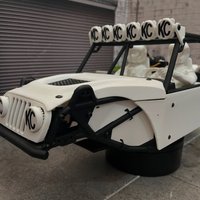 KNIGHT CUSTOMS Punisher body panels for for Vanquish Products H10 Optic,Accessories for 1/10 RC Crawler Car Upgrade Parts