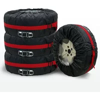 1/4pcs Car Spare Tire Cover Wheel Protection Outdoor Adventure Trailer Travel 13-18 Inch, 19-23 Inch Tire Cover Spare Tire Cover