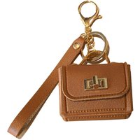 Keychain Pendant Mini Handbag Charm Key Chain with Versatile Hanging Buckle Wear-Resistant Imitation Leather Keychain Backpack A