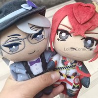 10cm House Uniform Riddle Rosehearts Stuffed Body New Twisted Wonderland Riddle Plush Pendant Backpack Ornament Gift