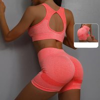 Women's Yoga Workout Set - Fitness Vest With Sports Shorts Running Yoga Suit Exercise Underwear Sportswear