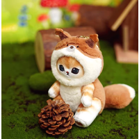 Kawaii Mofusand Keychain Pendant Cartoon Shark Cat Cross-Dressing Doll Backpack Decoration Trendy Plushs Toys Festival Gift