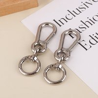 2pcs Metal Spring Snap Hooks Clip Car Keys Keychain Trigger Spring Swivel Buckles For Bags Keys