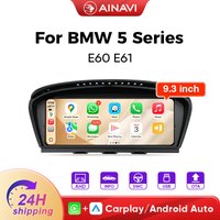 AINAVI Car Radio For BMW E60 E61 2005- 2010 Carplay/Android Auto Car Multimedia GPS MP5 HD 2K IPS Touch Screen Car Stereo