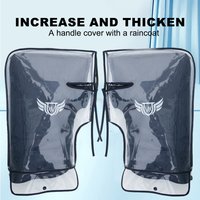 1 Pair Winter Motorcycle Handlebar Gloves Thick Waterproof Handlebar Cover Suitable for Tricycles Bicycles
