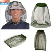 Outdoor Night Fishing Face Mask Insect and Mosquito Proof Mesh Mask Fishing Sun Protection Mask Anti Bee Hat Fishing Accessories