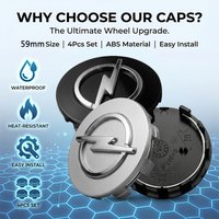 4Pcs 60mm Premium Logo Wheel Covers Wheel Center Hub Caps For Opel Astra j g Insignia Corsa d Vectra c Zafira a Auto Gadgets