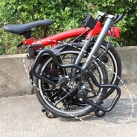 LP Litepro Bike Handlebar 25.4x490MM P Handlebar Aluninum Alloy Butterfly Handle Bar 22.2MM For Brompton Folding Bike