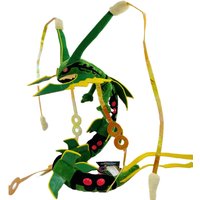 Mega Rayquaza Shiny Green Black Pokemon Plush Soft Stuffed Toy for Christmas And Birthday Gifts Animation Derivative Collectible