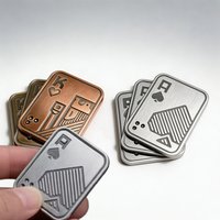 Magnetic EDC Poker A Fidget Slider Metal Fidget Toys ADHD Tool Anxiety Stress Relief Toys for Adults