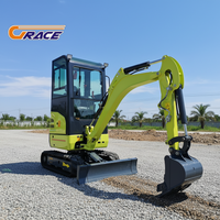 Multifunctional Mini Excavator 1.5 Ton Compact Digger for Small Construction Site Farm Material Handling