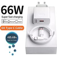 6A 66W Super Fast Charger Type C Cable 40 50 60 P50 P60 Nova 8 9 10 Honor 50 70 90 100 200 Lite X7 X8 X9 Magic 5