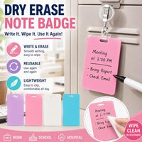 Erasable Badge Sticky Notes Reusable Chest Notebook for Jotting Down Notes Quick Note Taking by Nurses and Doctors