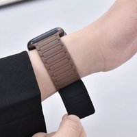 Silicone Strap for Apple Watch 46mm 42mm 49mm 45mm 41mm 44mm 40mm Magnetic Band for lWatch Ultra 2 Series 10 9 8 7 6 SE 5 4 3