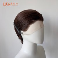 Dark Brown Short Bob Cut Synthetic Lace Front Wigs for Men Cosplay Wigs for Women Natural Hairline Glueless 13x4 Lace Front Wig