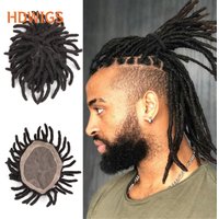 Man Wig Dreadlock Wigs for Men Brazilian Remy Human Hair Wigs Fine Mono NPU System Hair Replacement Male Toupee Human Hair Wigs