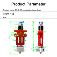 All Metal MK8 Extruder Kit J-head Hot End for Creality CR-6 SE CR10 CR10S Pro Ender 3 Ender 3 Pro 3D Printer Parts