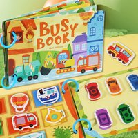 Cicha książka Montessori dla dzieci - Puzzle Rozpoznawanie słów Wczesna edukacja Naklejki oświecenia Książka z zabawkami do nauki dla dzieci
