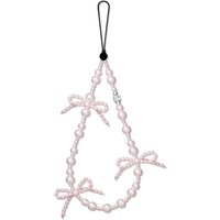 Nylon Phone Charm Shoulder Belt Functional Phone Straps Long Lanyard Phone Hanging Chain New Pink Color