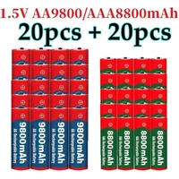 Christmas Series 1.5V AA 9800mAh+AAA 8800mAh Rechargeable Battery for Xmas Toys, Decor, Clock, Camera