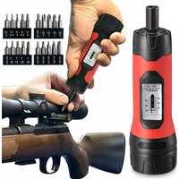 1/4" Drive Torque Screwdriver 15-65In In.lb Preset Torque Wrench Set Professional Maintenance Tool for Rifle Pistol Gun Repair